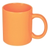 Кружка; оранжевый; 320 мл; тонкая керамика; деколь, оранжевый, керамика