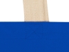 Сумка для шопинга «Steady» хлопковая с парусиновыми ручками, 260 г/м2, синий, хлопок