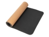 Пробковый коврик для йоги и фитнеса «Namaste», черный