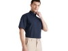 Рубашка «Aifos» мужская с коротким рукавом, синий, полиэстер, хлопок