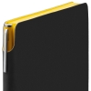 Ежедневник Flexpen Black, недатированный, черный с желтым, черный, желтый, кожзам