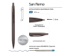 Ручка металлическая шариковая «San Remo», серый
