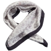 Платок Leopardo Silk, серый, серый, шелк