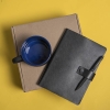 Набор подарочный DYNAMIC: кружка, ежедневник, ручка,  стружка, коробка, черный/синий, черный, синий, несколько материалов