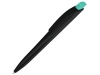 Ручка шариковая пластиковая «Stream», черный, бирюзовый, пластик