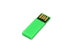 USB 2.0- флешка промо на 16 Гб в виде скрепки, зеленый, пластик