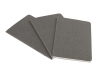 Набор записных книжек А5 Cahier (в линейку), серый, картон, бумага