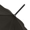 Зонт-трость Dublin, черный, черный, купол - эпонж, 190t; рама - сталь; спицы - стеклопластик; ручка - пластик