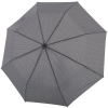 Складной зонт Fiber Magic Superstrong, серый в клетку, серый, купол - эпонж, 190т; спицы - стеклопластик