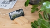 Беспроводное (10W) зарядное устройство "Bamboo Power" 5000 mAh с подставкой под смартфон, бамбук, бежевый, бамбук