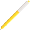 Ручка шариковая Pigra P03 Mat, желтая с белым, белый, желтый