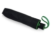 Зонт складной «Motley» с цветными спицами, черный, зеленый, полиэстер