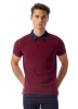 Рубашка поло мужская DNM Forward бордовая, бордовый, хлопок