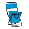 Складной стул с сумкой, синий, полиэстер