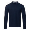 Рубашка поло мужская STAN длинный рукав хлопок/полиэстер 185, 04S, Т-синий, 185 гр/м2, хлопок