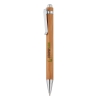 Бамбуковая ручка Bamboo, коричневый; серебряный, дерево, металл