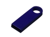 USB 3.0-флешка на 32 Гб с мини чипом и круглым отверстием, синий, металл