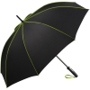 Зонт-трость Seam, зеленое яблоко, зеленый, купол - эпонж; ручка - пластик, покрытие софт-тач; каркас - стеклопластик, сталь с черным гальваническим покрытием