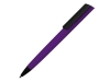 Ручка пластиковая шариковая «C1» soft-touch, черный, фиолетовый, soft touch