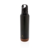 Герметичная вакуумная бутылка Cork, 600 мл, черный, нержавеющая сталь; pp