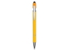 Ручка-стилус металлическая шариковая «Sway» soft-touch, желтый, soft touch