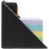 Настольный набор со стикерами Mnemonic, черный, черный, картон, бумага
