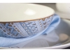Суповая тарелка «S.PLATE 2 TRO», белый, голубой, фарфор