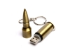 USB 2.0- флешка на 32 Гб в виде патрона от АК-47, бронзовый, металл