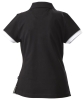 Рубашка поло женская Antreville, черная, черный, пике; хлопок 100%, плотность 240 г/м²