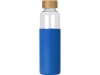 Стеклянная бутылка для воды в силиконовом чехле «Refine», прозрачный, бамбук, стекло, силикон
