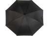 Зонт-трость полуавтоматический, черный, полиэстер