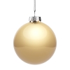 Елочный шар Finery Gloss, 10 см, глянцевый золотистый, желтый