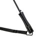 Зонт-трость «Loop» с плечевым ремнем, черный, полиэстер