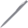 Ручка шариковая Pin Soft Touch, серая, серый, пластик; покрытие софт-тач