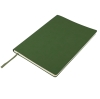 Бизнес-блокнот "Biggy", B5 формат, зеленый, серый форзац, мягкая обложка, в клетку, зеленый, pu velvet plus