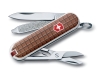 Нож-брелок VICTORINOX Classic, 58 мм, 7 функций, рукоять с дизайном "Шоколад", пластик abs / cellidor
