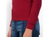 Рубашка поло «Estrella» женская с длинным рукавом, бордовый, хлопок
