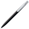 Ручка шариковая Pin Silver, черный металлик, черный, пластик