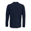 Рубашка поло с длинным рукавом Prime LSL, темно-синяя, синий, полиэстер 65%; хлопок 35%, плотность 200 г/м²; пике