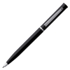 Ручка шариковая Euro Chrome, черная, черный, металл; пластик