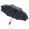 Складной зонт rainVestment, темно-синий меланж, синий, купол - эпонж, 280t; ручка - пластик; покрытие софт-тач; спицы - стеклопластик