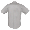 Рубашка мужская с коротким рукавом Brisbane, серая, серый, хлопок 70%; полиэстер 30%, плотность 135 г/м²