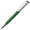 Ручка шариковая TAG, зеленый корпус/белый клип, пластик, зеленый, пластик