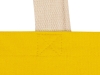 Сумка для шопинга «Steady» хлопковая с парусиновыми ручками, 260 г/м2, желтый, хлопок