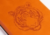 Ежедневник недатированный "Аскона", формат А5, гибкая обложка, оранжевый, металл, кожзам