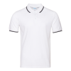 Рубашка поло мужская STAN с окантовкой хлопок/полиэстер 185, 04T, Белый, белый, 185 гр/м2, хлопок