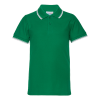 Рубашка поло детская  STAN с окантовкой хлопок/полиэстер 185, 04TJ, Зелёный, 185 гр/м2, хлопок