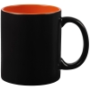 Кружка-хамелеон On Display, матовая, черная с оранжевым, черный, оранжевый, фарфор