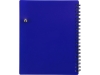 Блокнот «Контакт» с ручкой, синий, полипропилен