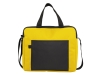 Конференц сумка для документов «Congress», черный, желтый, полиэстер, микроволокно